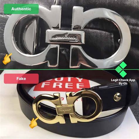 real vs fake ferragamo belt